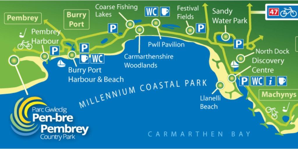 Coastal Apartment With Beach On Your Doorstep! Llanelli Eksteriør bilde